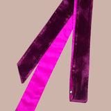 Luxury Silk Velvet Belt in Pink
