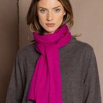 cashmere scarf hot pink