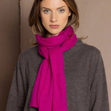 cashmere scarf hot pink