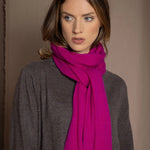 cashmere scarf hot pink