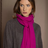 cashmere scarf hot pink