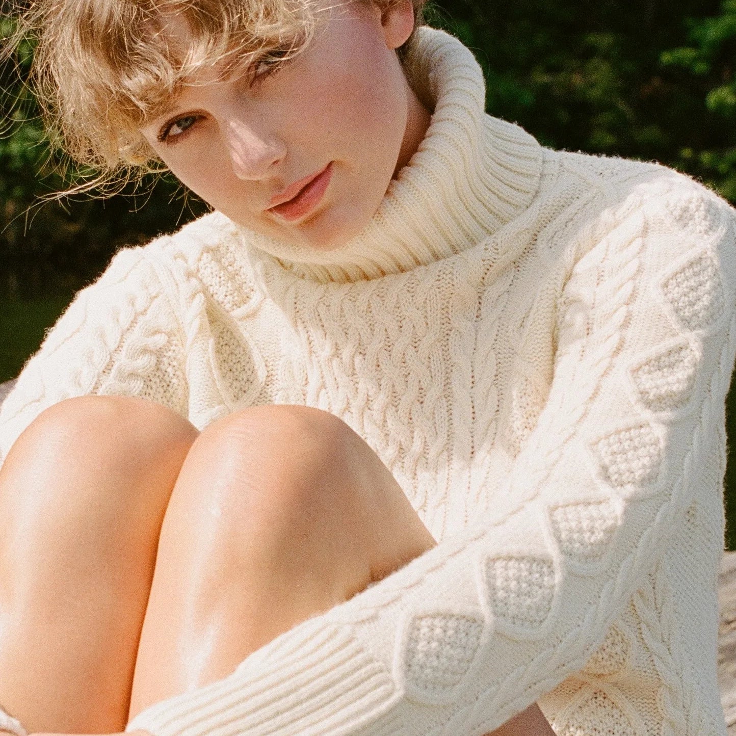 Taylor Swift Cream Aran Sweater