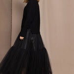 tulle skirt in black