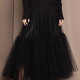 tulle skirt in black