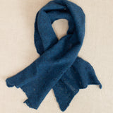a small teal lace cashmere scarf 